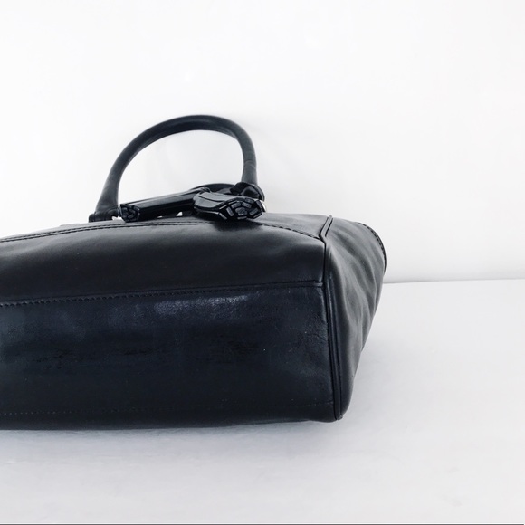 Coach Legacy Black Leather Medium Candace Satchel - Picture 9 of 11